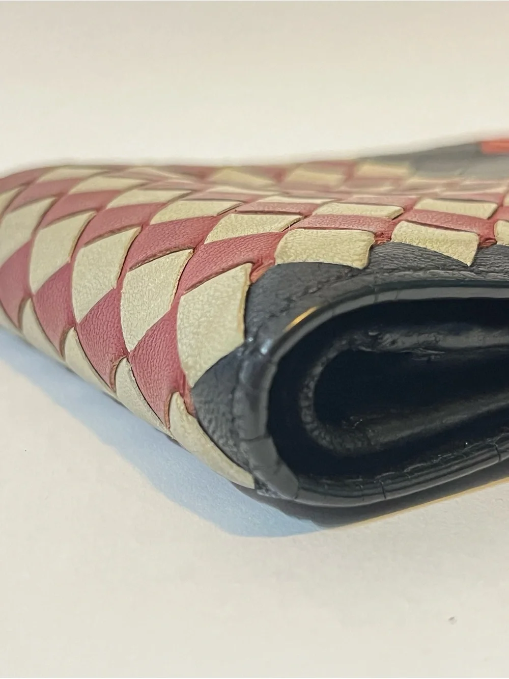 Bottega Veneta Tricolor Intrecciato Bifold Wallet 🇮🇹